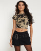 Immagine di Tinsi Crop Top in Ghost Girl London Fog