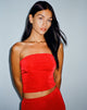 immagine di Tiska Bandeau Top Rosso