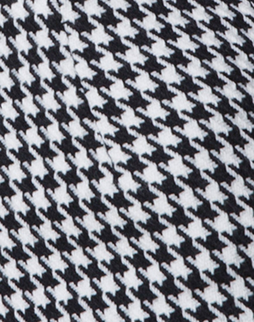 Immagine di Topaz Mini Gonna in pied-de-poule Check Nero e Bianco