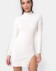 Immagine di Tor Bodycon Dress in Rib White