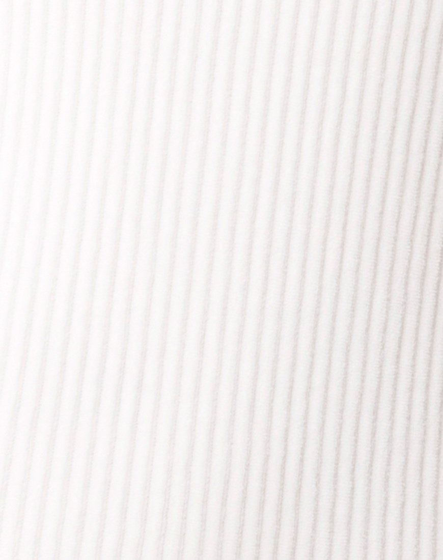 Immagine di Tor Bodycon Dress in Rib White