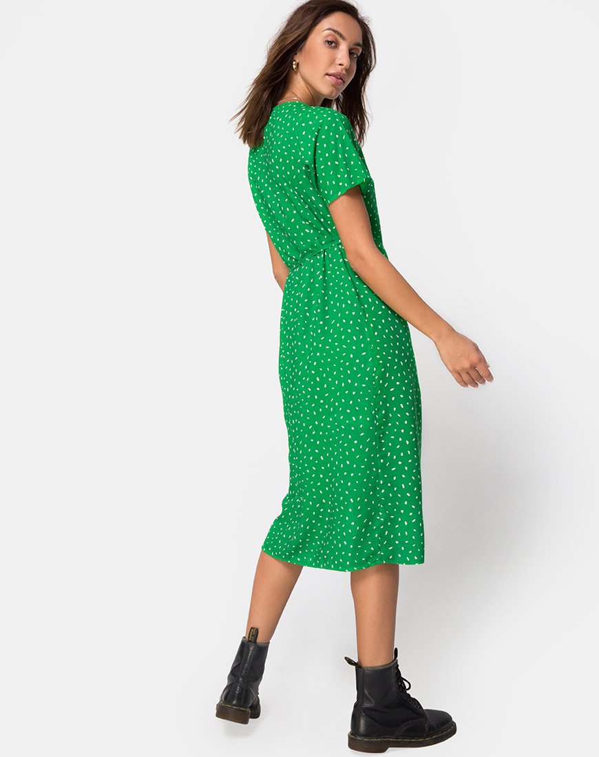 Abito a portafoglio Trasti in Mini Diana Dot Verde