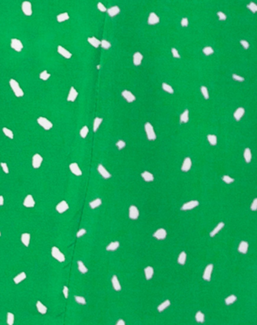 Immagine di Trasti Wrap Dress in Mini Diana Dot Verde