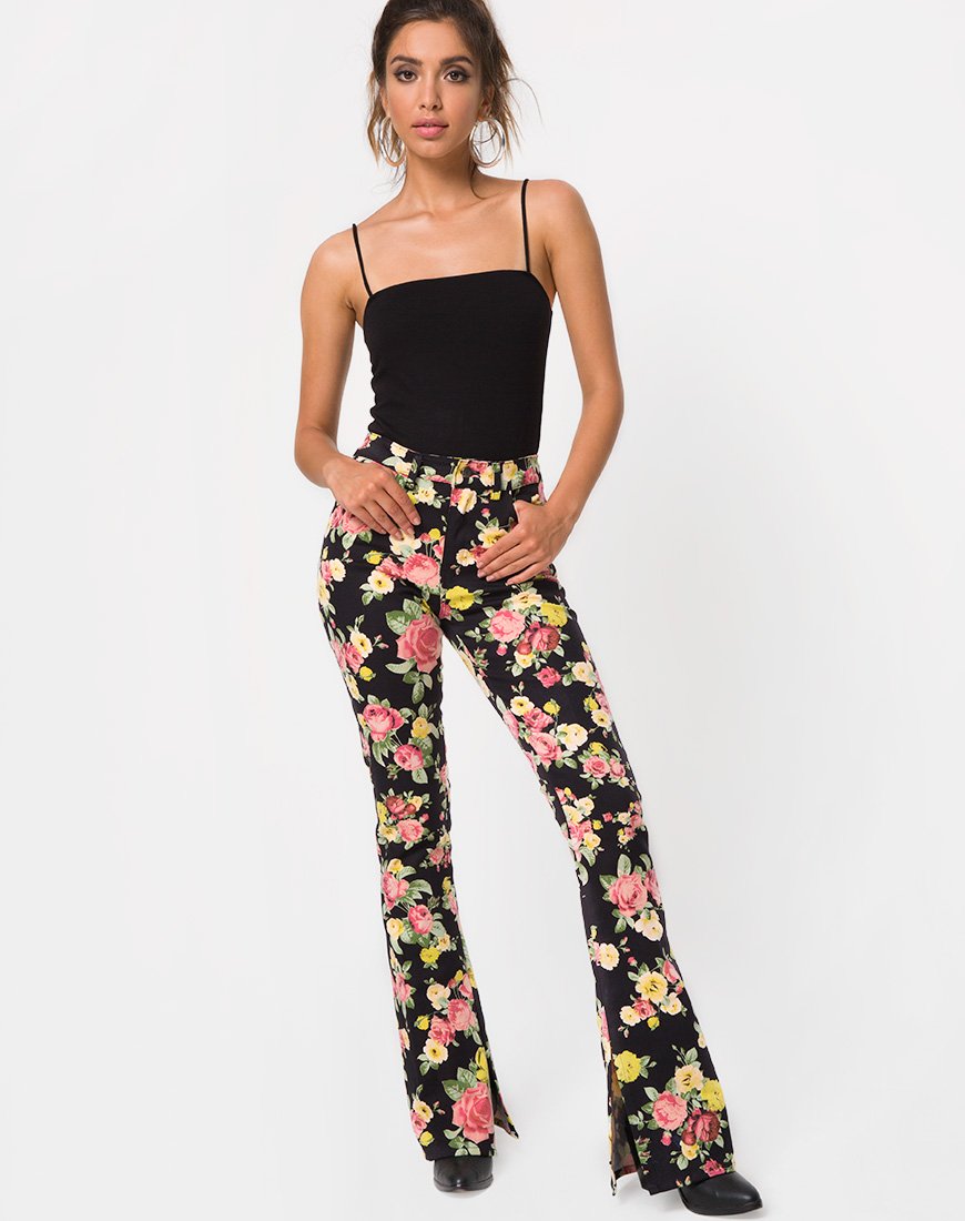 Immagine dei pantaloni Rejina in fiore vintage