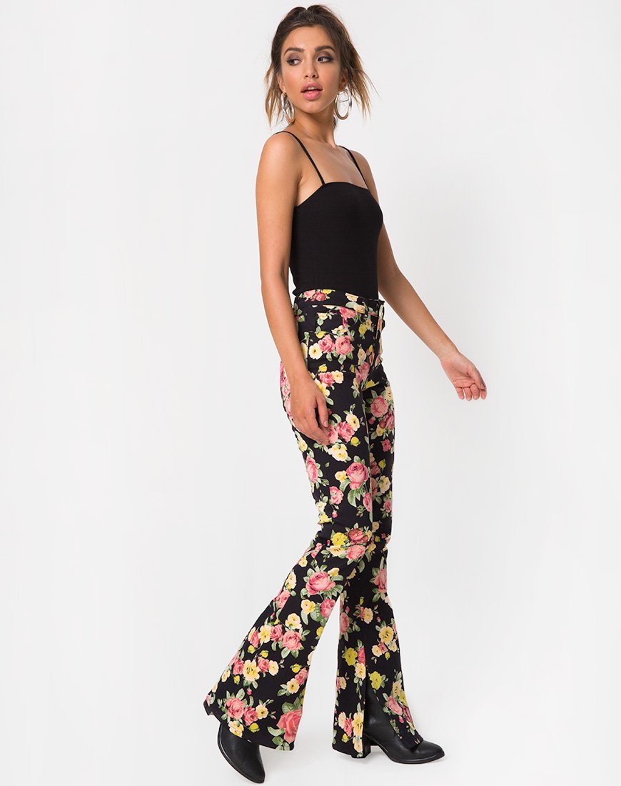 Immagine dei pantaloni Rejina in fiore vintage