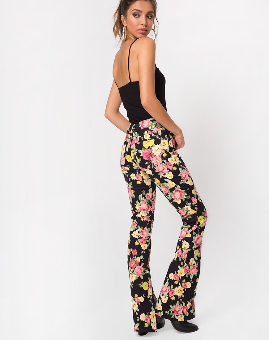 Immagine dei pantaloni Rejina in fiore vintage