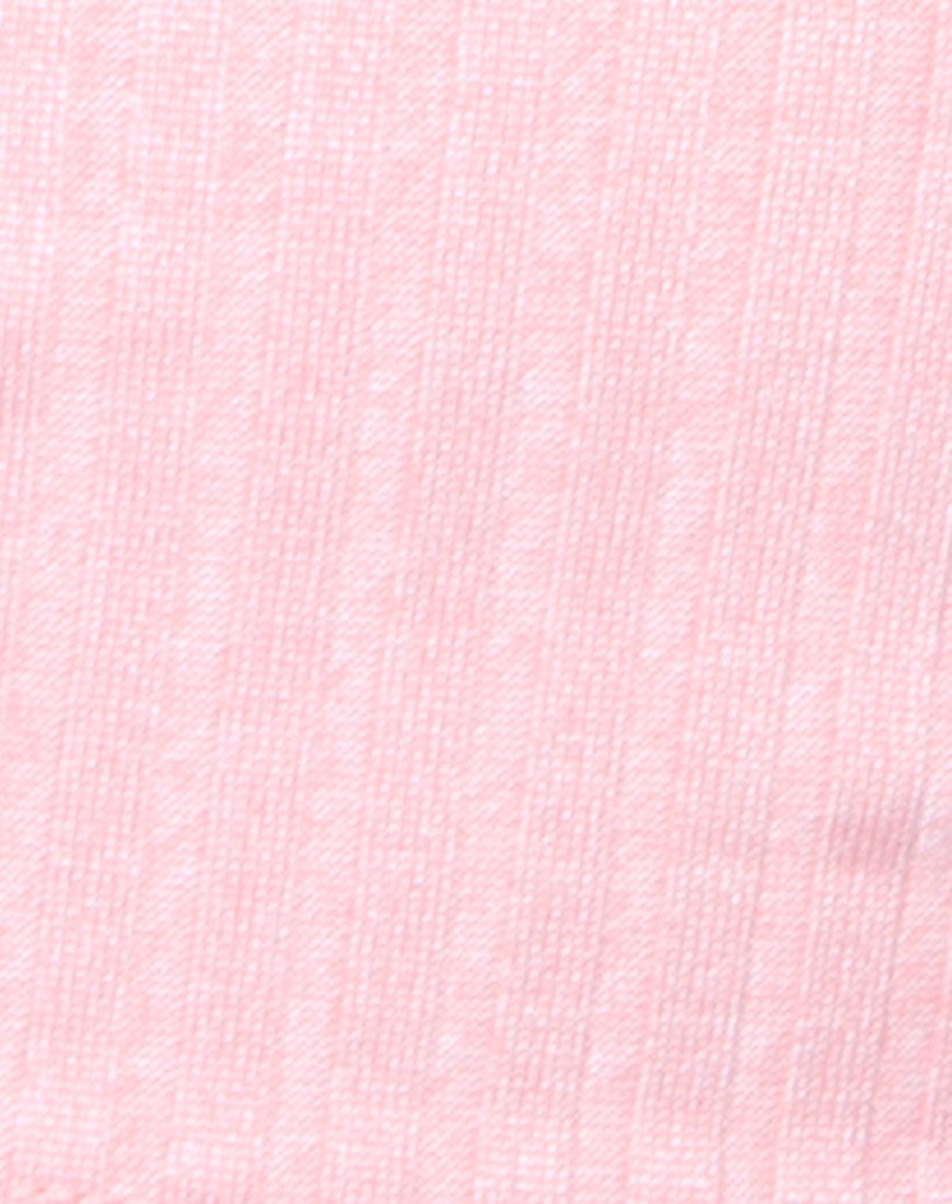 Immagine di Top a tubo a coste Blush