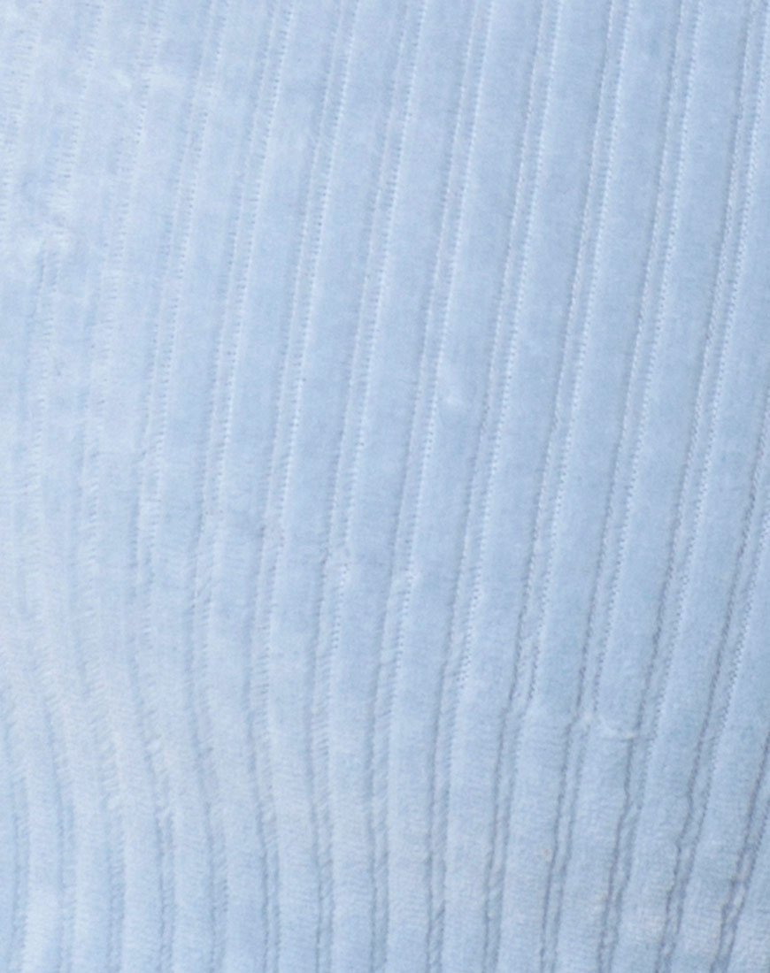 Immagine di Top a tubo in maglia vaporosa Baby Blue