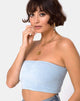 Immagine di Top a tubo in maglia vaporosa Baby Blue