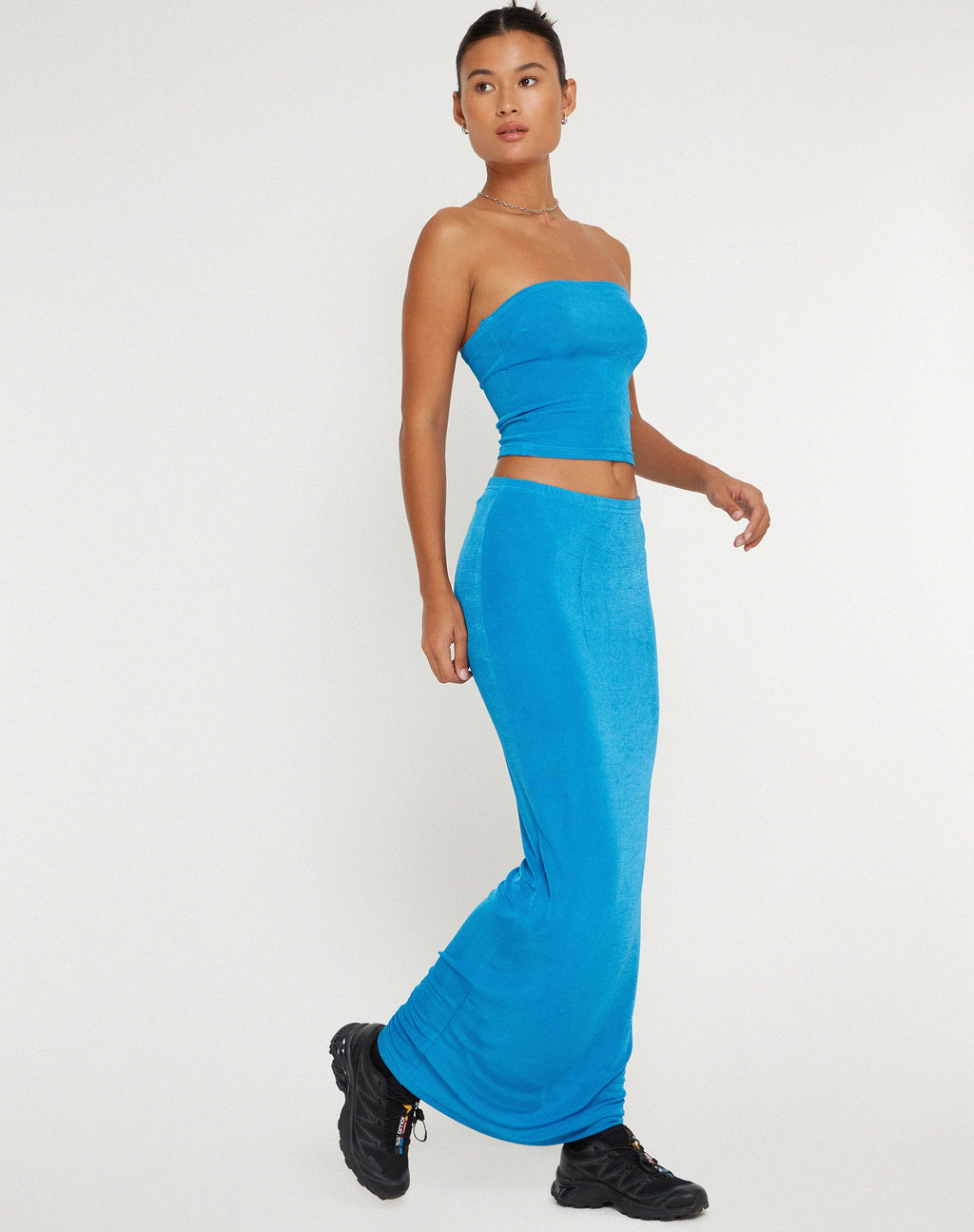 Nuova maxi gonna Tulus Flood in blu elettrico