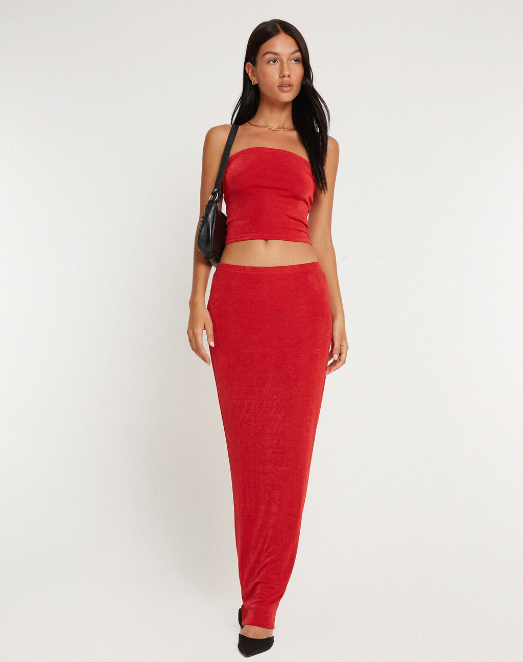 Nuova gonna Tulus Flood Maxi in rosso