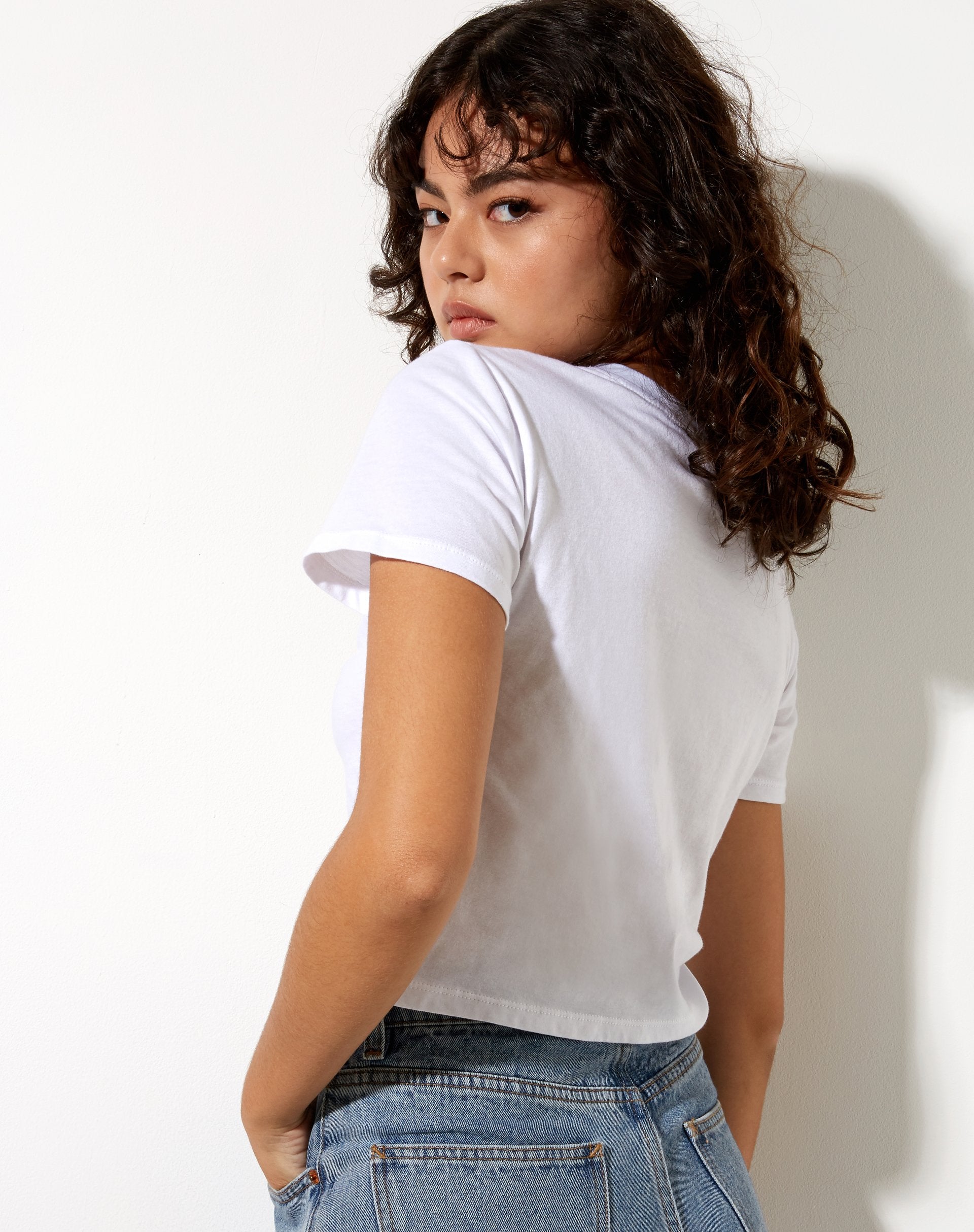 Immagine di Shrunk Tee in bianco Più caldo dell'inferno