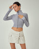 immagine di MOTEL X JACQUIE Tuzifa - Maglia cropped in grigio