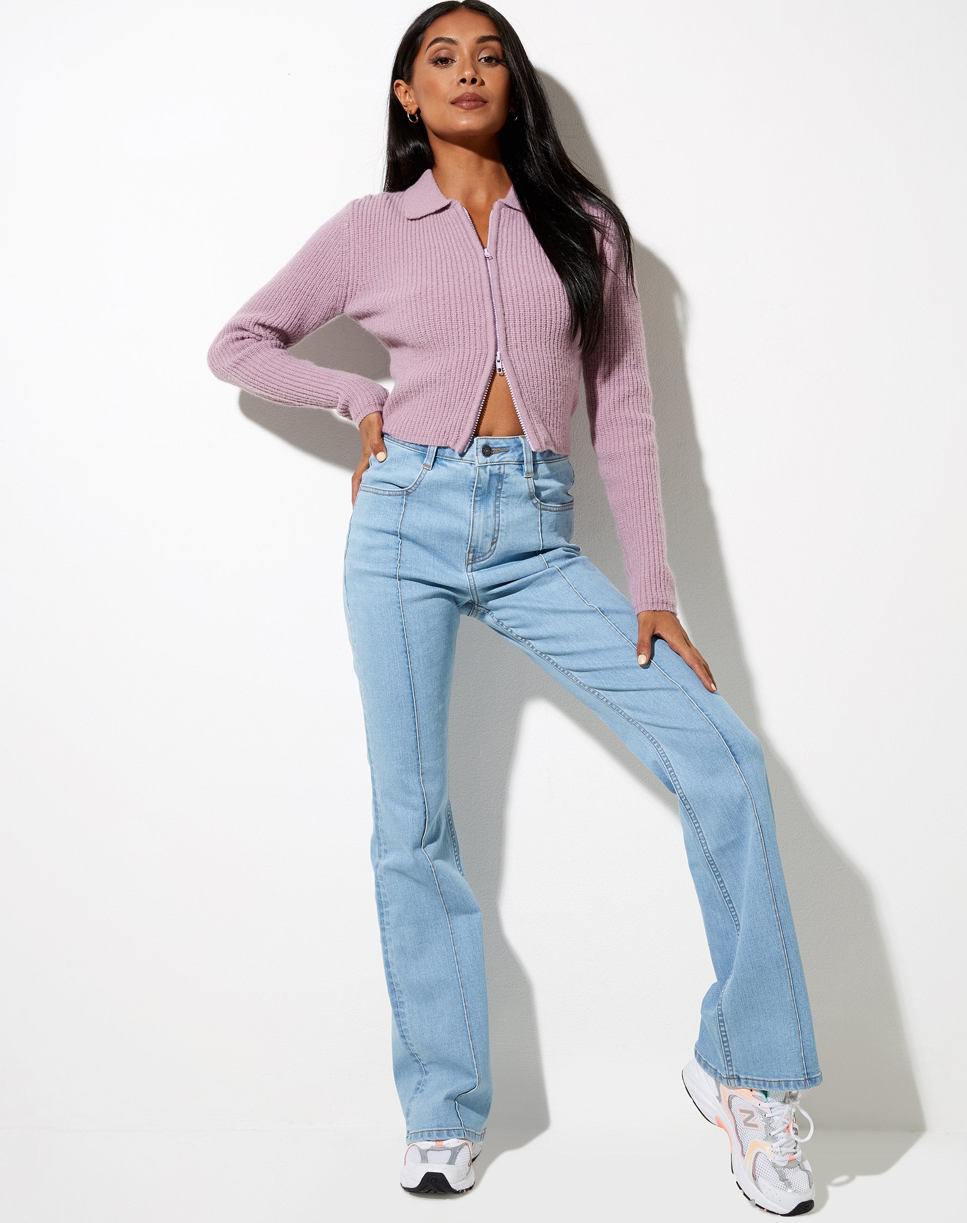 Immagine di Tuzip Cardi in maglia Dusty Lilac