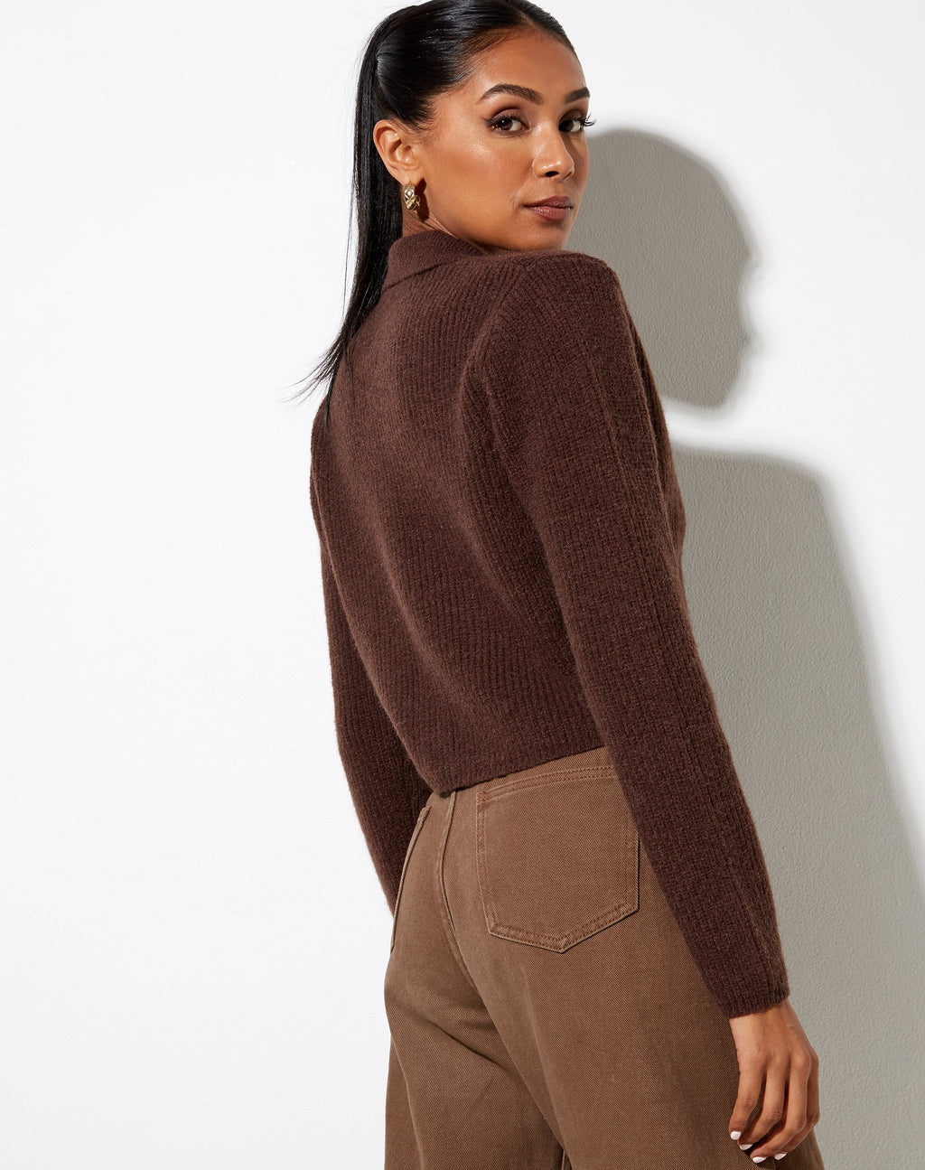 Tuzip Cardi in maglia marrone cioccolato