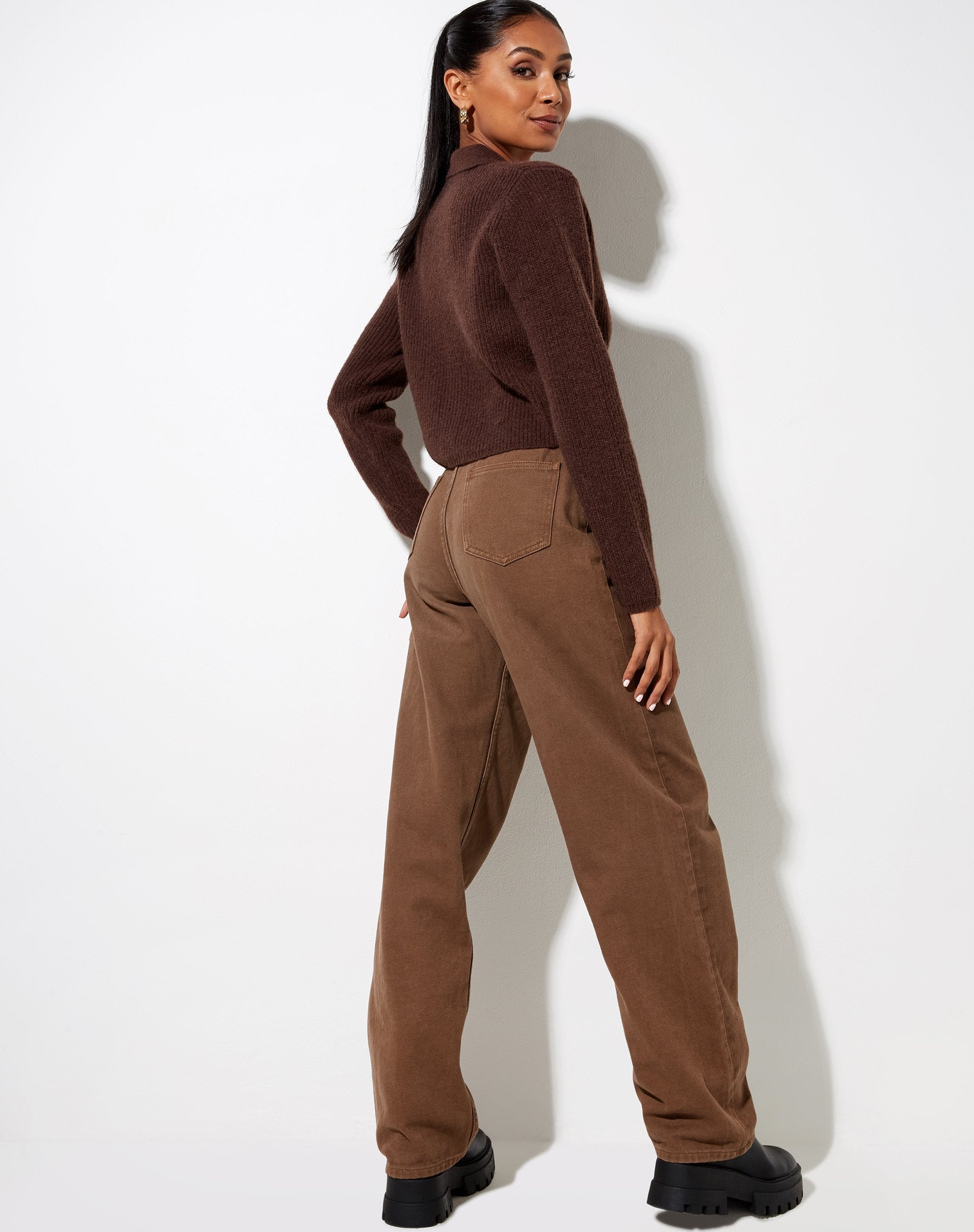 Immagine di Tuzip Cardi in maglia Choco Brown
