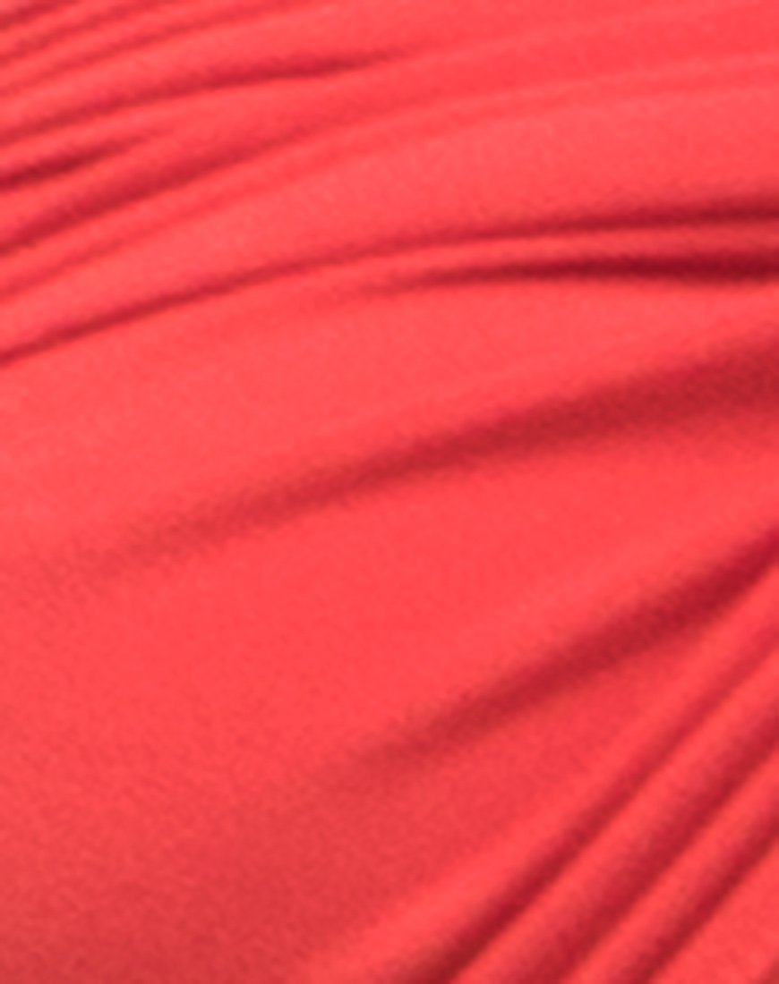 Immagine del top a fascia Twisted in arancione bruciato