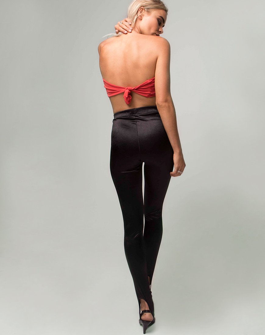 Immagine del top a fascia Twisted in arancione bruciato