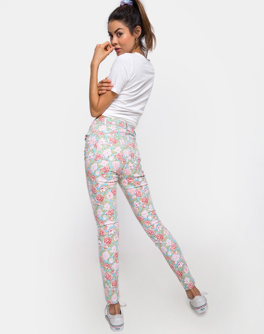 Ultimate Jean in Bloom Base floreale blu