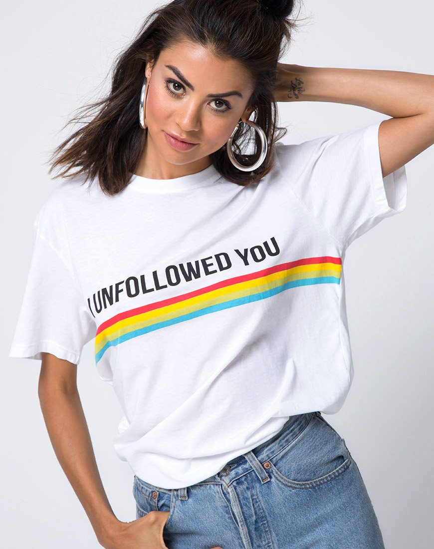 Maglietta basic oversize in I unfollowed You