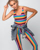 Immagine di Unitard in New Vertical Multi Stripe