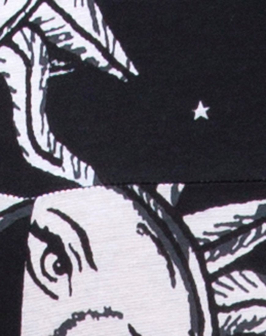 Immagine di Unitard in formato oversize Sole Luna e Stelle