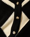 Arlecchino nero e bianco sporco