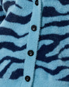 Maglia zebrata blu e marina