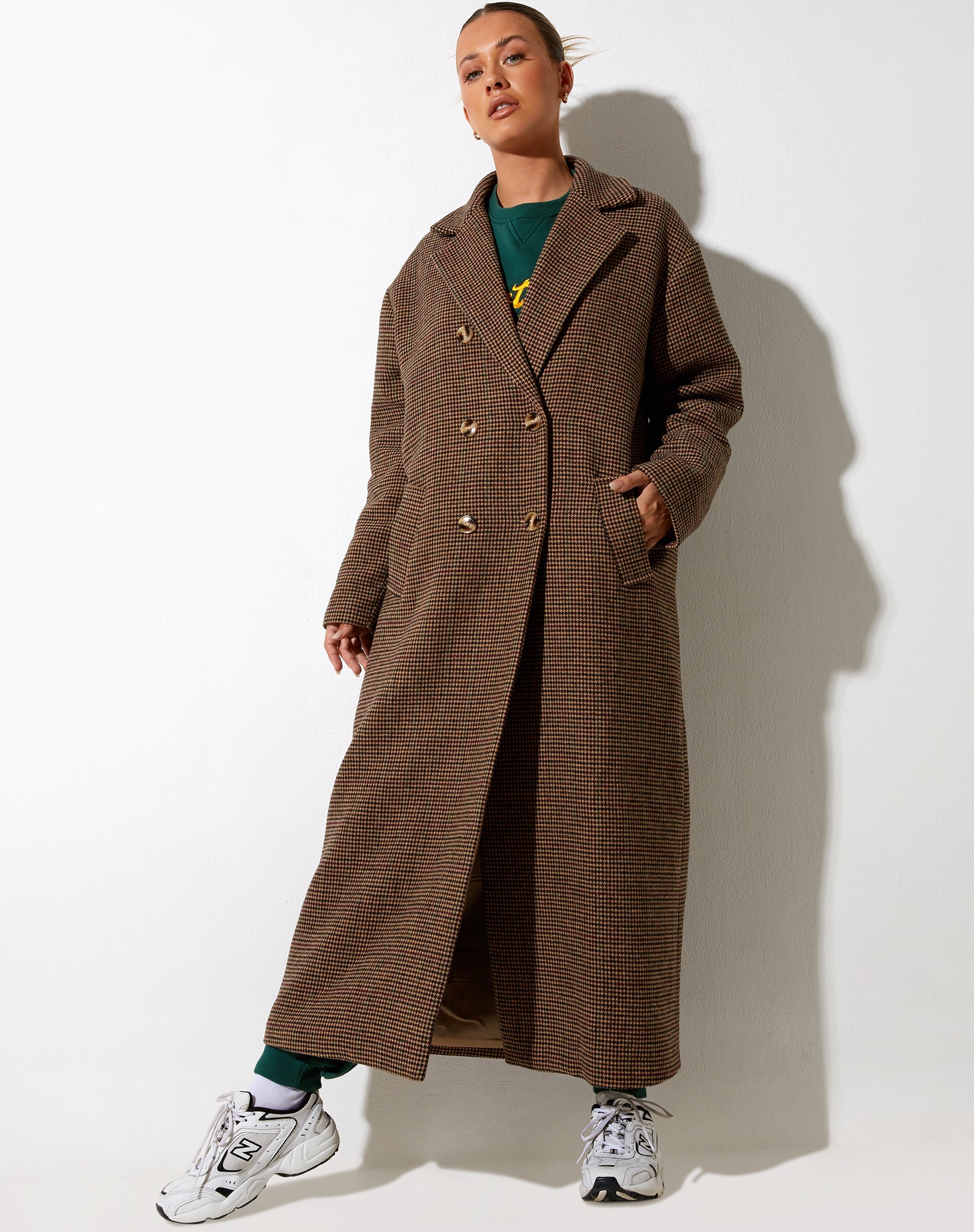 Immagine di Utamas Cappotto in marrone, nero e verde