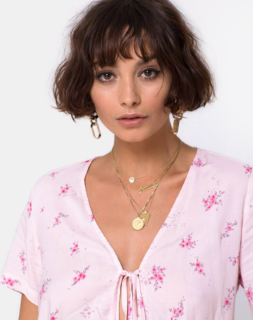 Camicetta Vacoal in rosa floreale Forget Me Not
