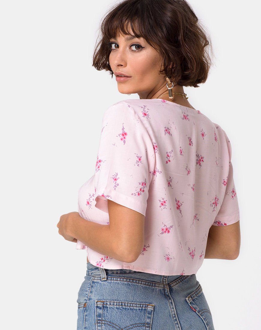 Camicetta Vacoal in rosa floreale Forget Me Not