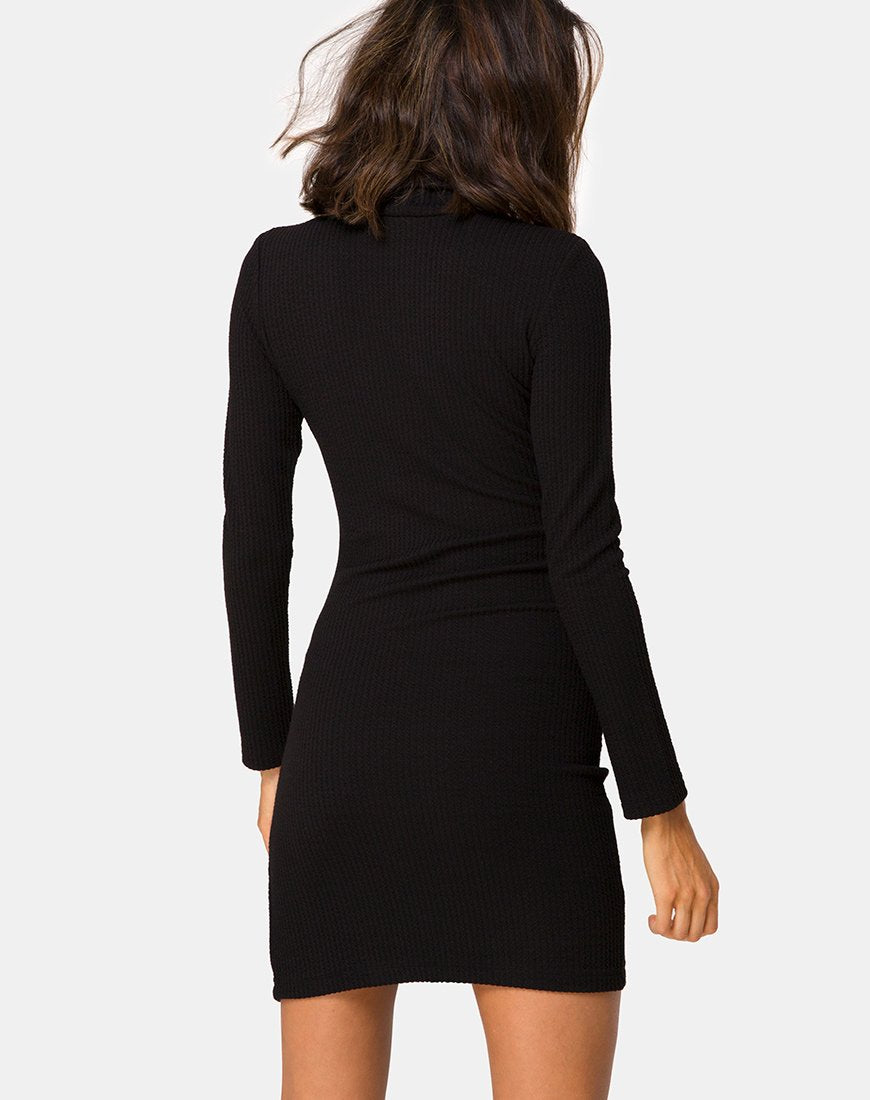 Immagine di Valda Dress in Rib Black