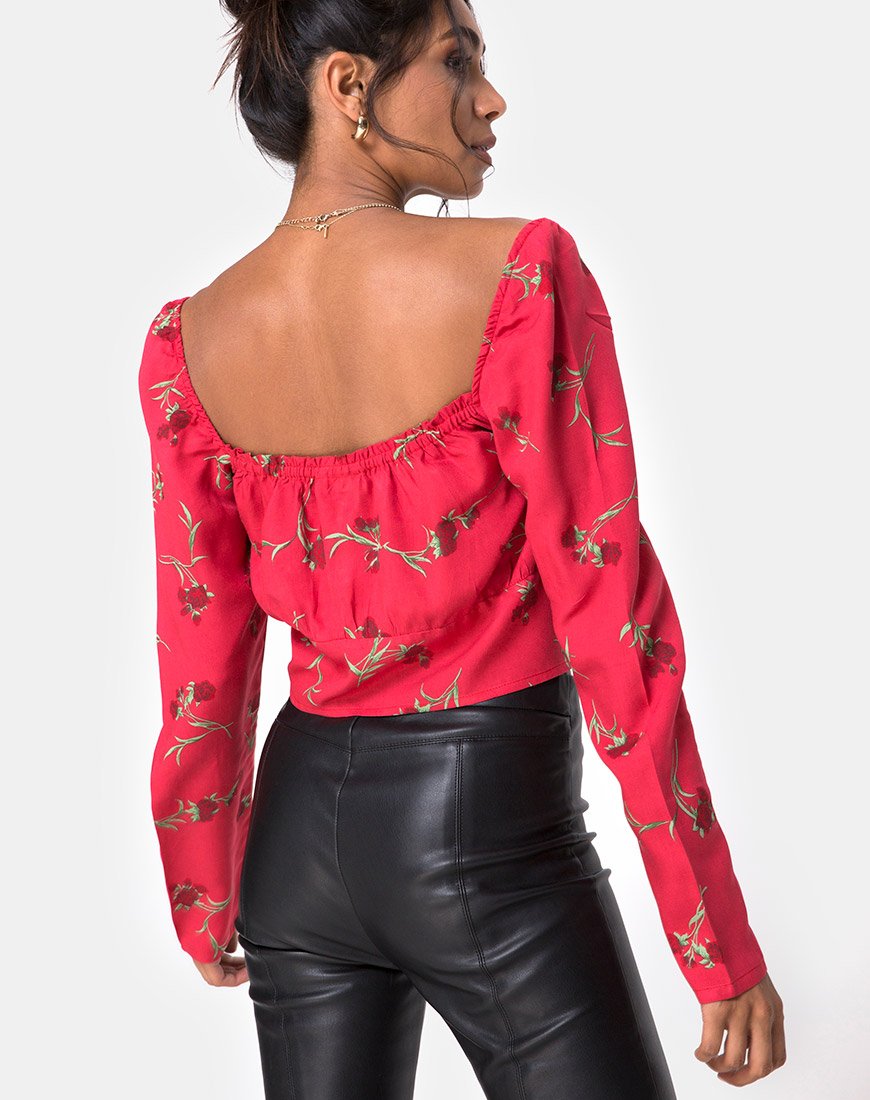 Top Valena in Rouge Rose Pink