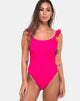 Immagine di Valentina Costume da bagno in pizzo rosa fuschia