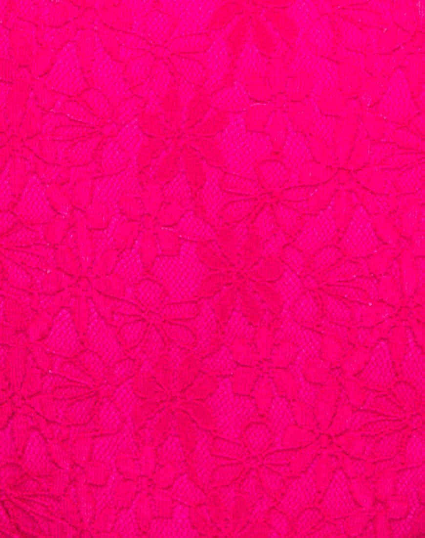 Immagine di Valentina Costume da bagno in pizzo rosa fuschia