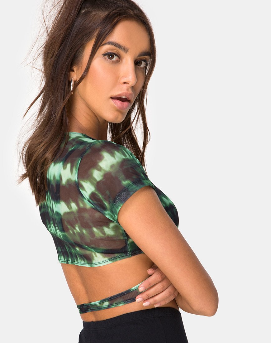 Immagine di Valiza Crop Top in maglia turchese