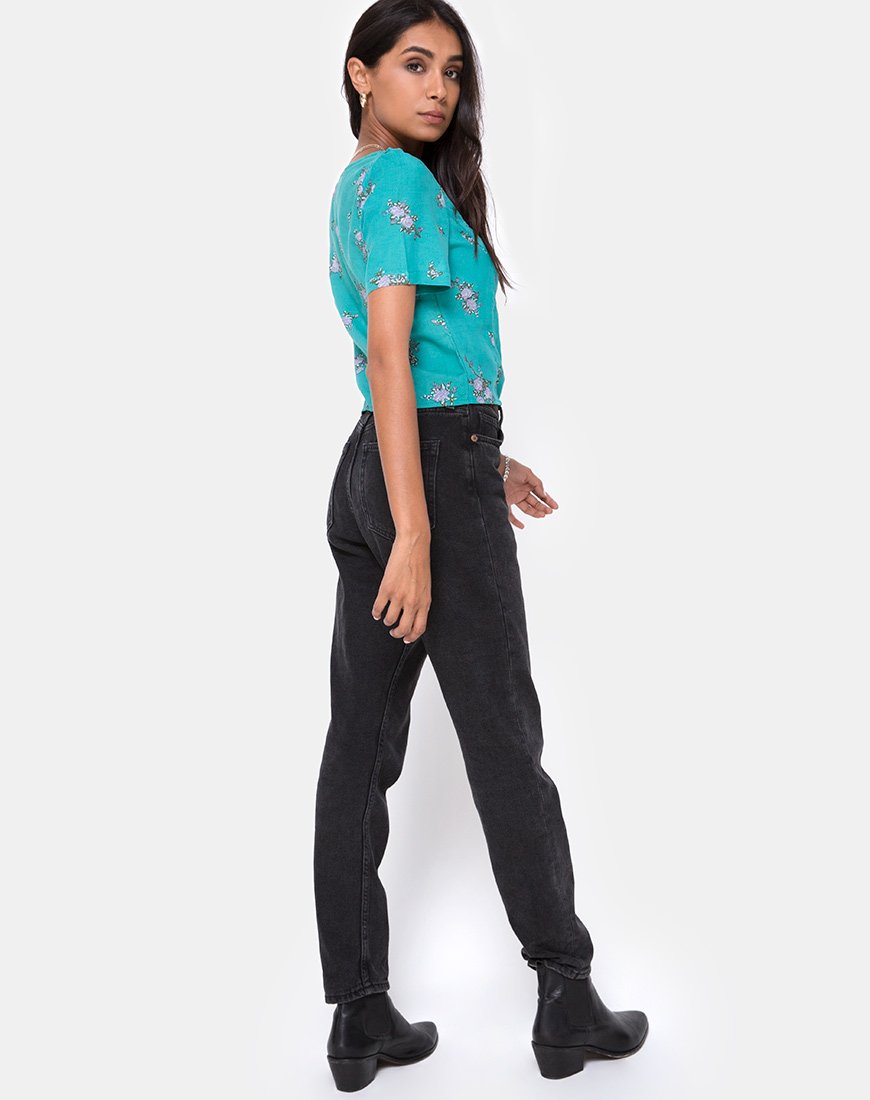 Immagine di Valza Top in Soi Rose Green