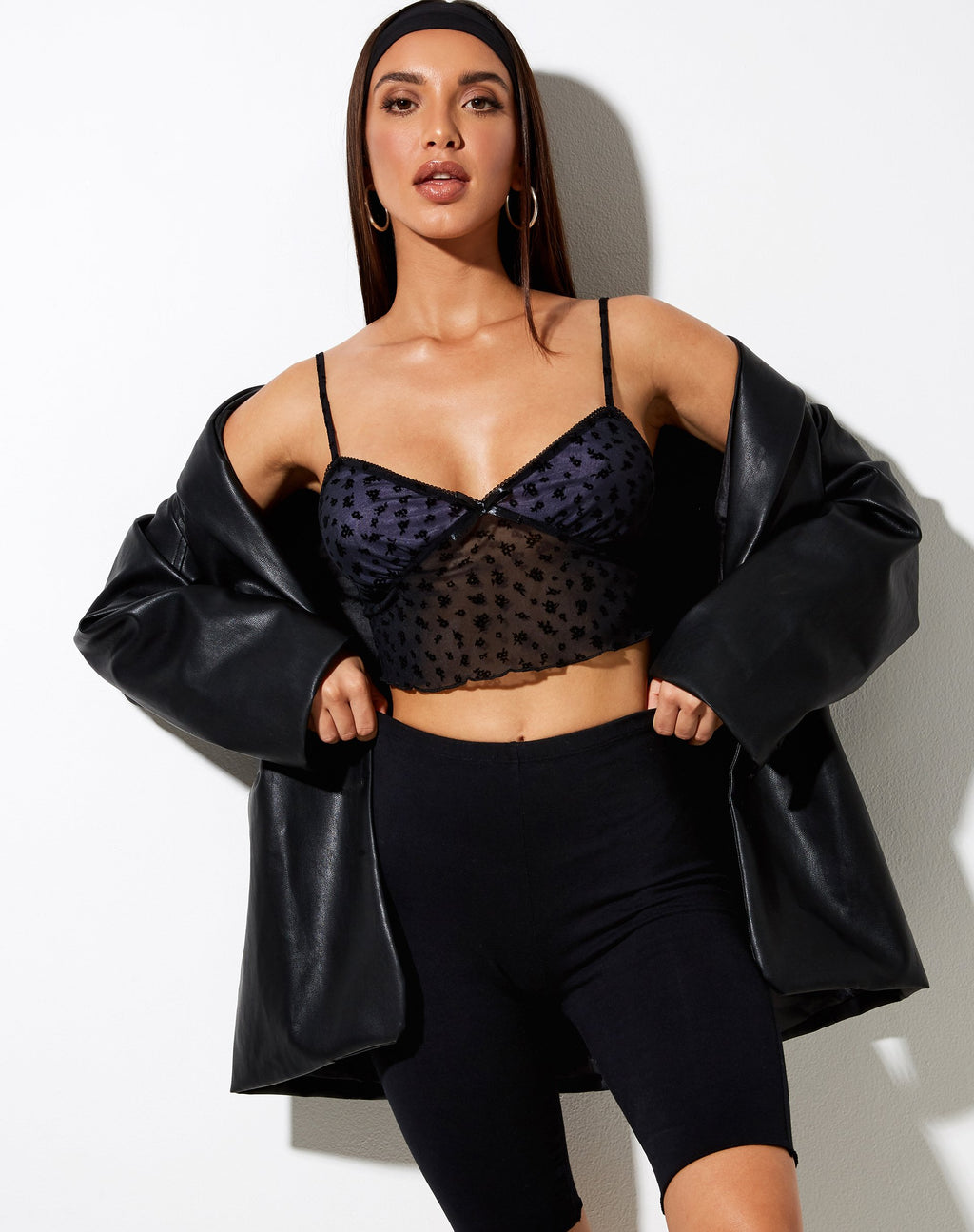 Crop Top Vane in Dainty Daisy Flock