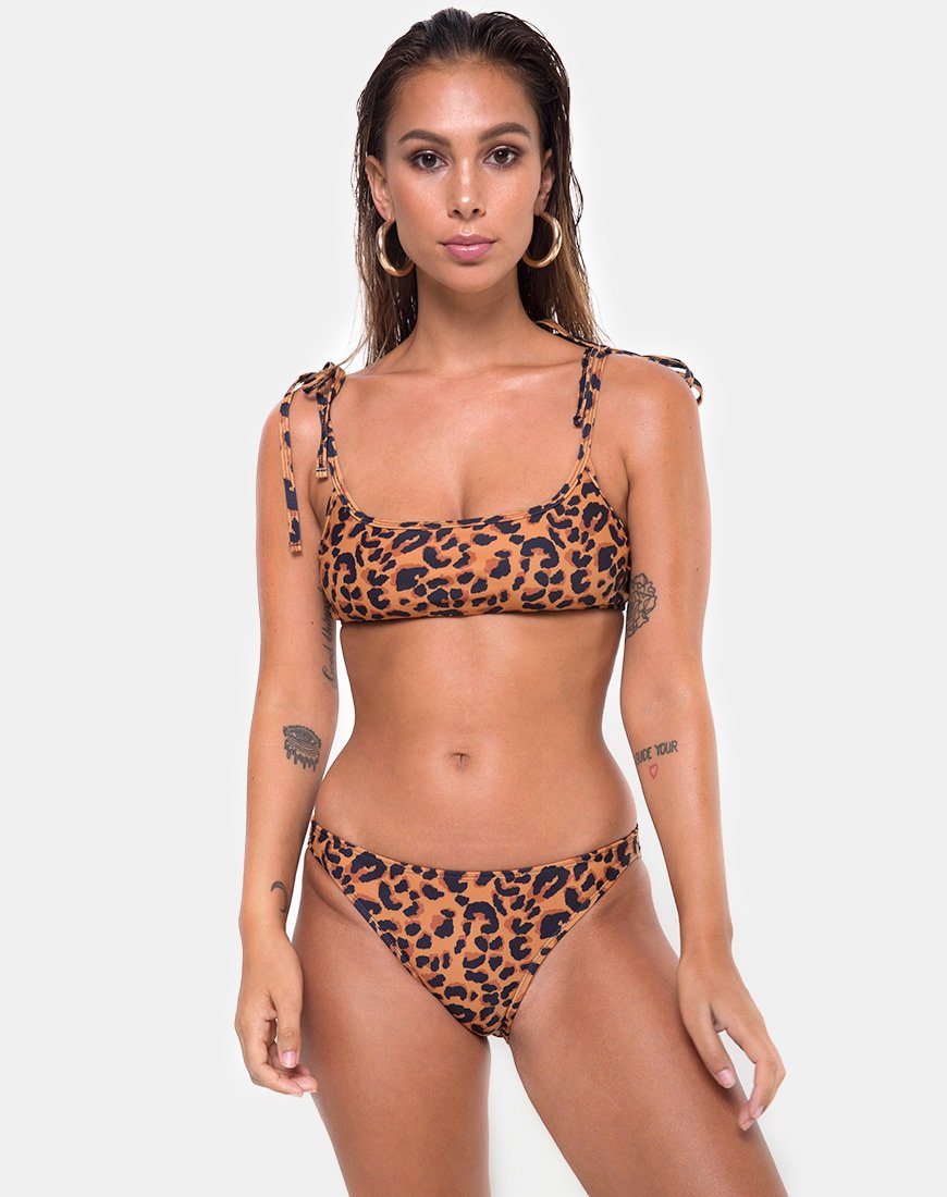 Immagine di Vanna Bikini Bottom in Burn Out Leopard