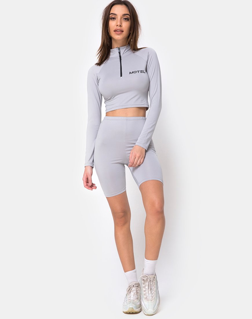 Immagine di Vanya Crop Top in Grigio Motel