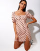 Immagine di Varie Mini Dress in New Polka Nude Nero