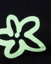 Lycra Nero Spray Fiore Verde