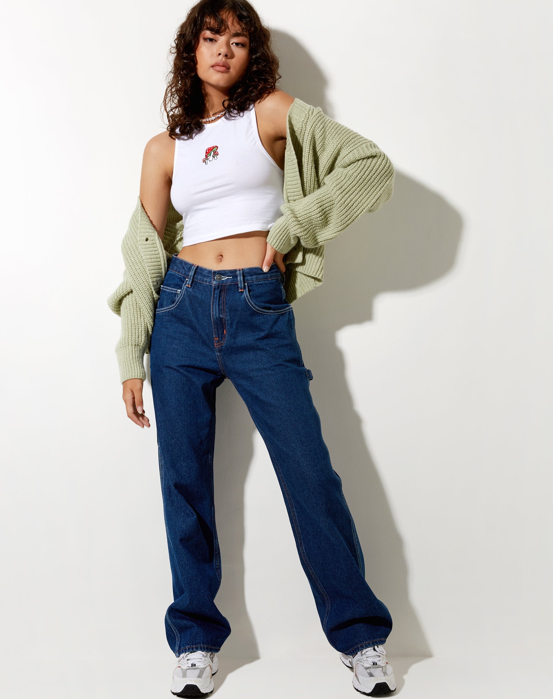 Immagine di Vasque Vest Top in White Mushroom Embro