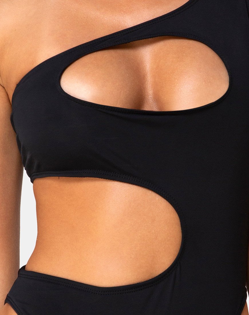 Immagine di Velora Costume da bagno in nero opaco
