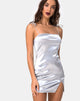 Immagine di Verso Bodycon Dress in Satin Ice Silver