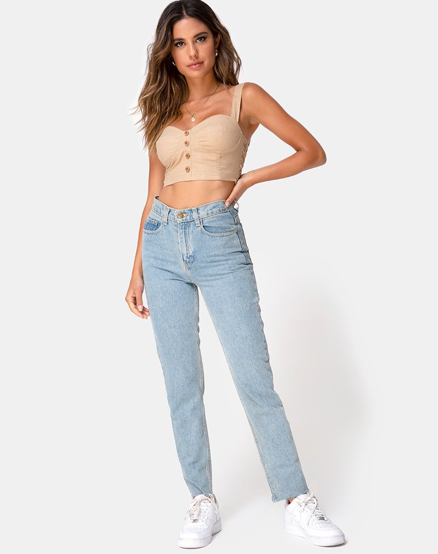 Immagine di Viben Crop Top in Taupe