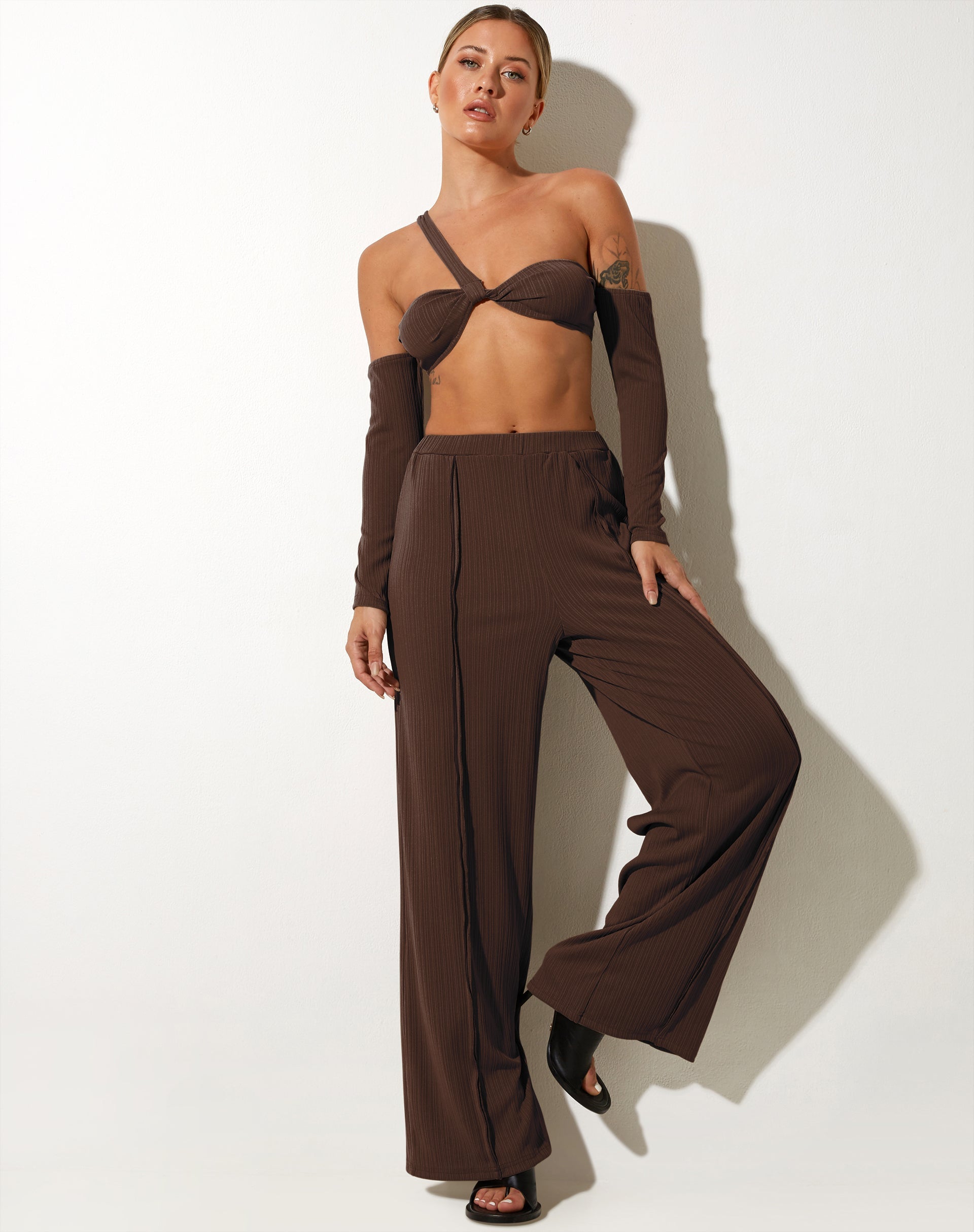 immagine di Vijas Bralette Top in cioccolato amaro
