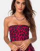 Immagine di Villy Top in rosso giaguaro oversize