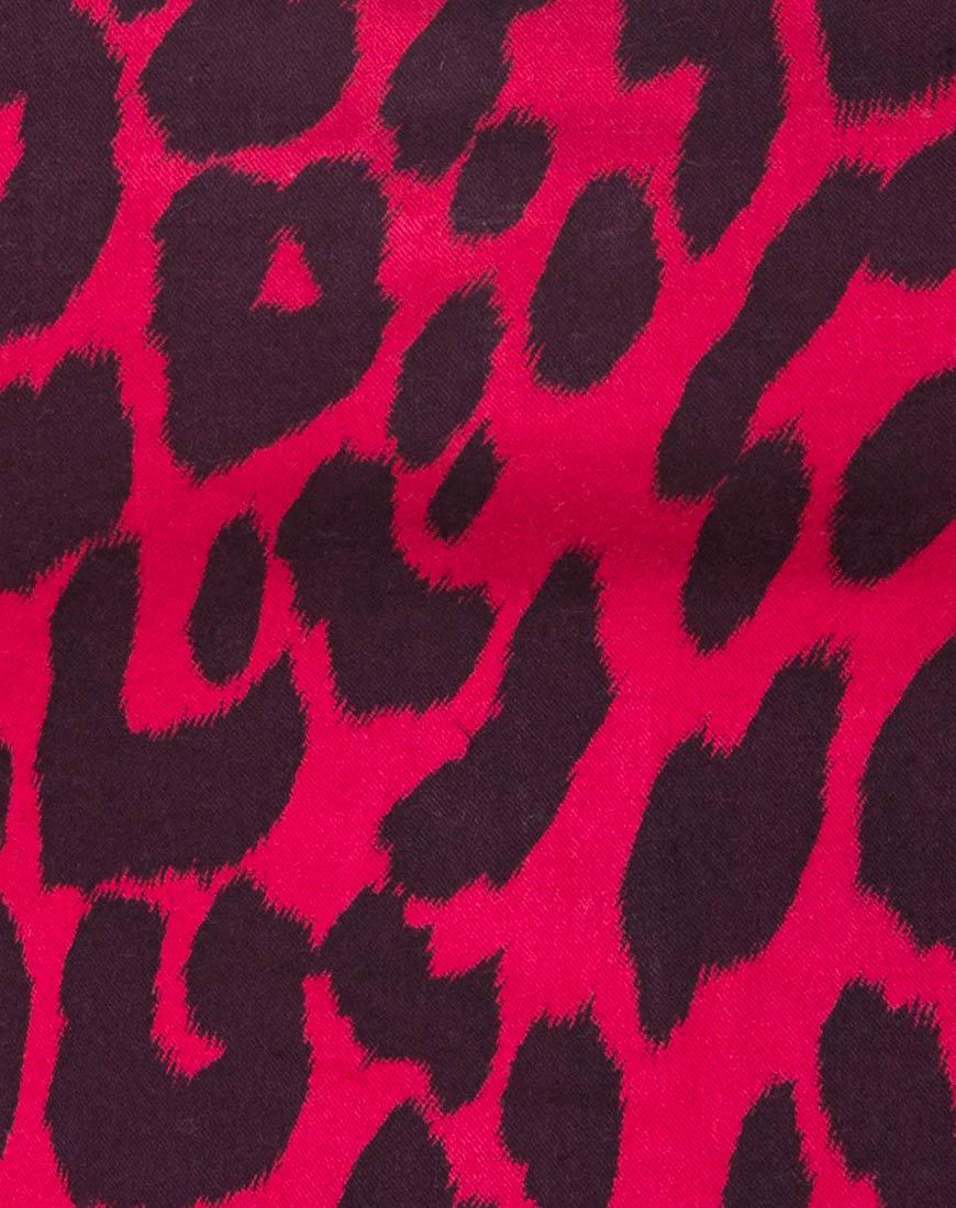 Immagine di Villy Top in rosso giaguaro oversize