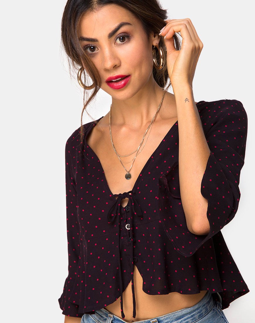 Immagine di Vinequa Top in Cuban Dot Red